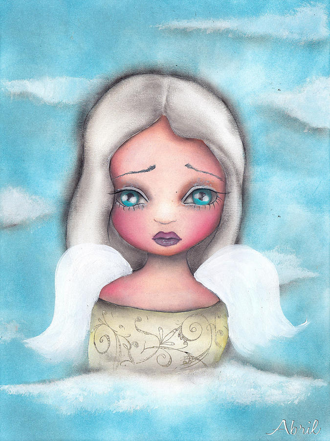 Angel Painting by Abril Andrade