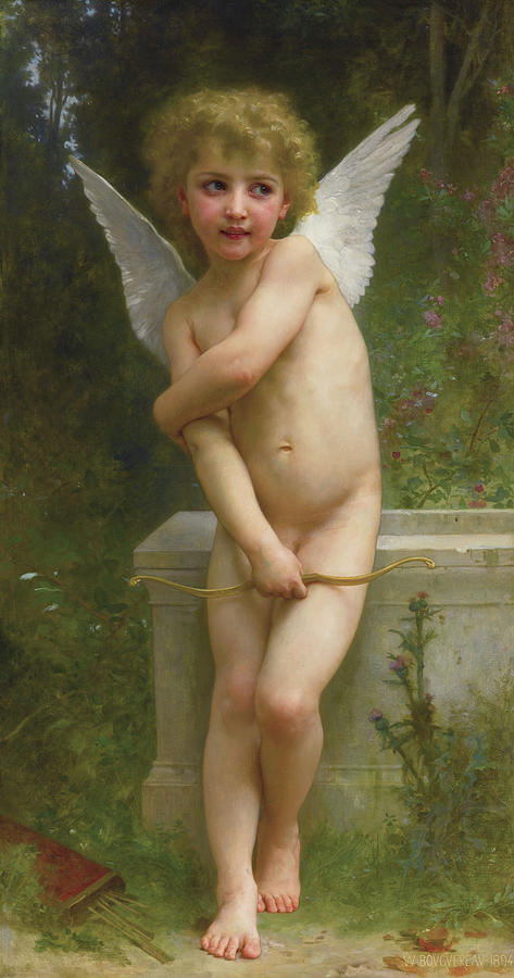 William Adolphe Bouguereau Painting - Angel by Adolphe William Bouguereau