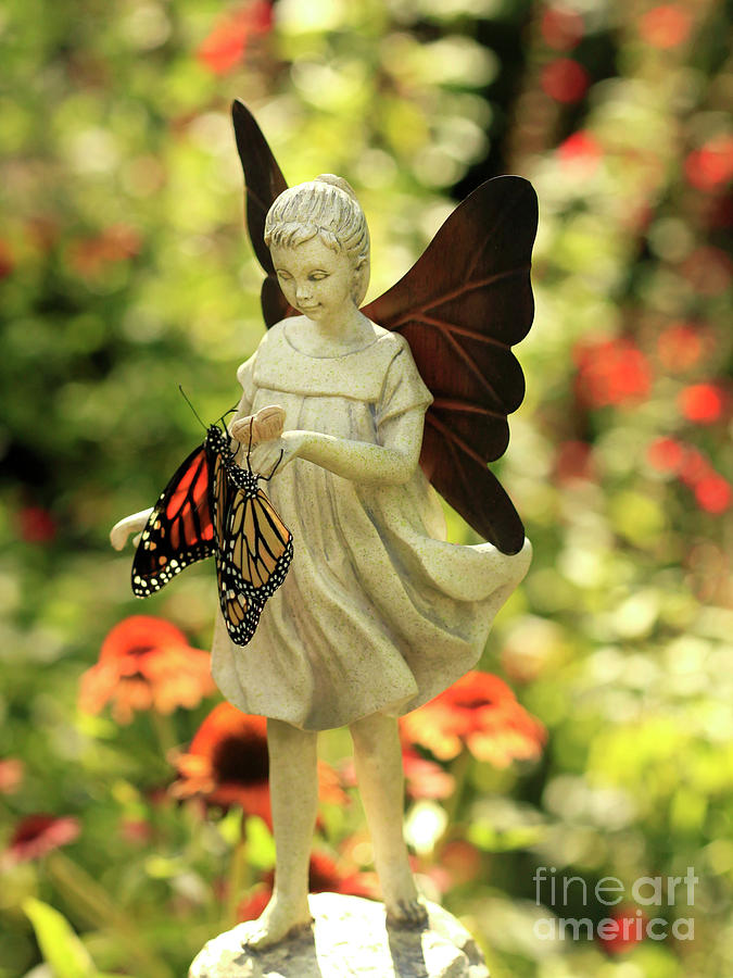 Angel and Butterfly Blessings Photograph by Luana K Perez