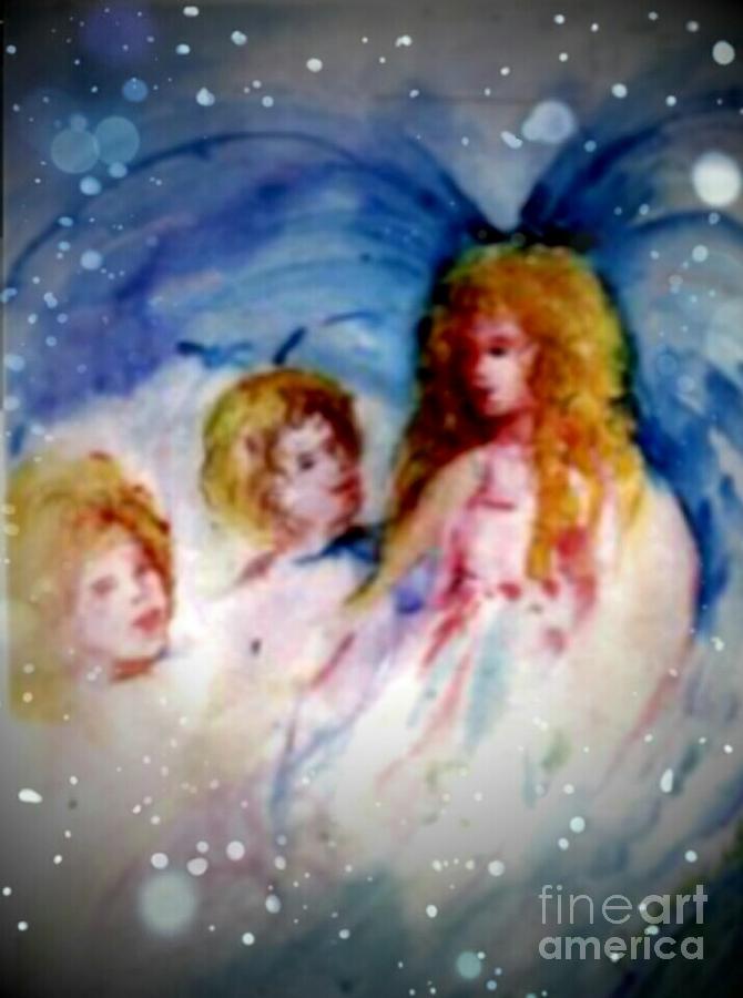 Angel And Children Painting
