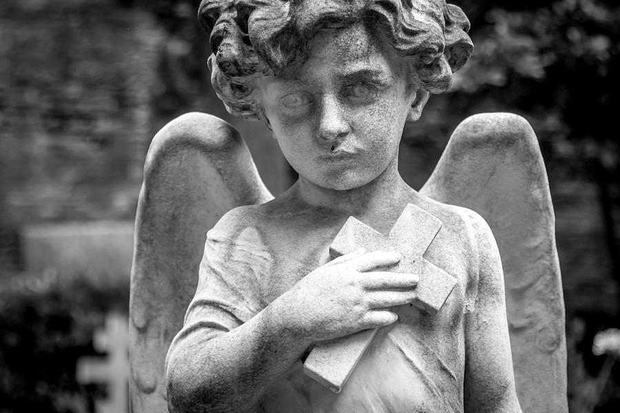Angel and Cross Photograph by Sonny Marcyan