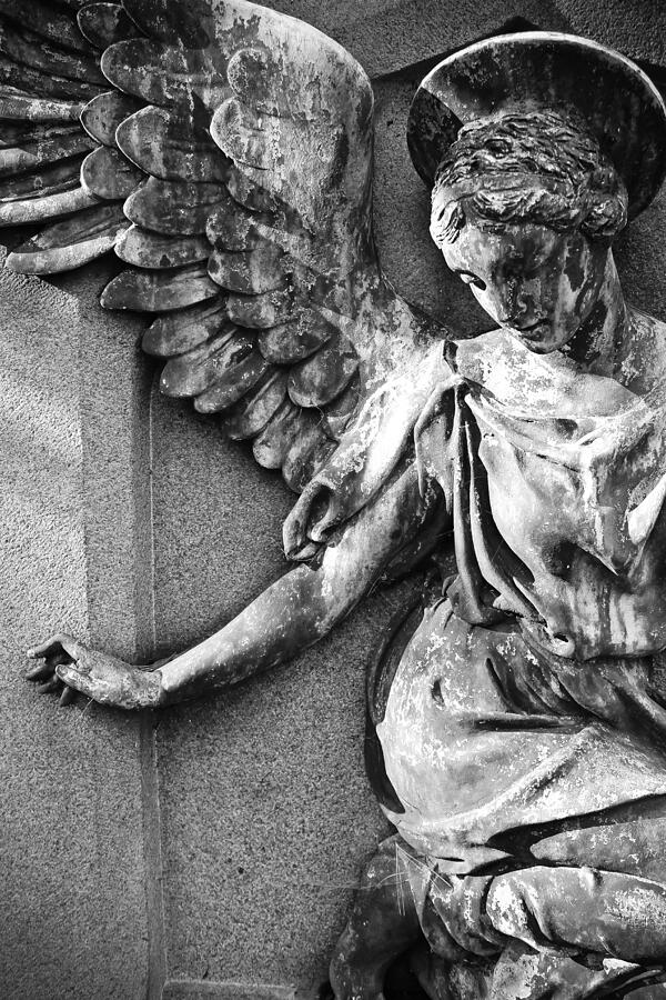 Angel Art - Black and White Photograph by Colleen Kammerer