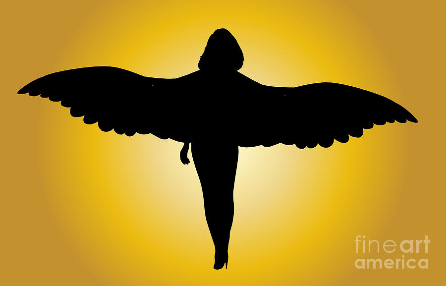 Gold Angel Wings Digital Art by Bigalbaloo Stock - Fine Art America