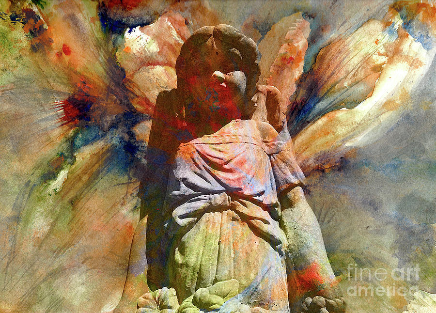 Angel Blessing Painting by Francelle Theriot
