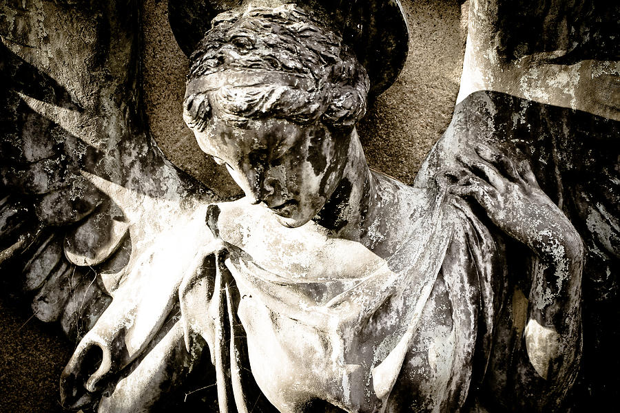 Angel -  Cemetery Art Photograph by Colleen Kammerer