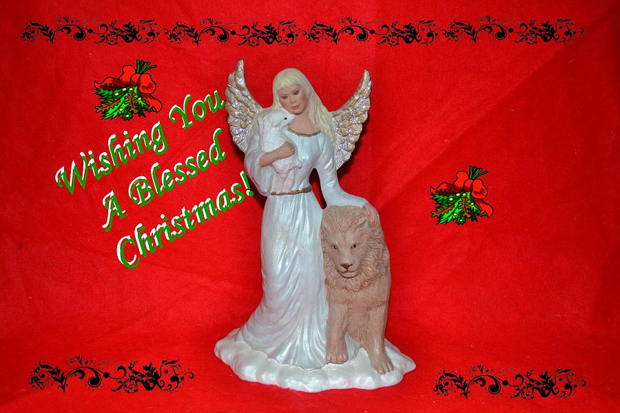 Angel Christmas Card Photograph by Eileen Brymer