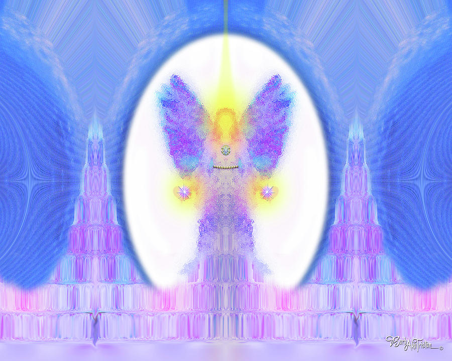 Angel Crystals 444 Digital Art by Barbara Tristan