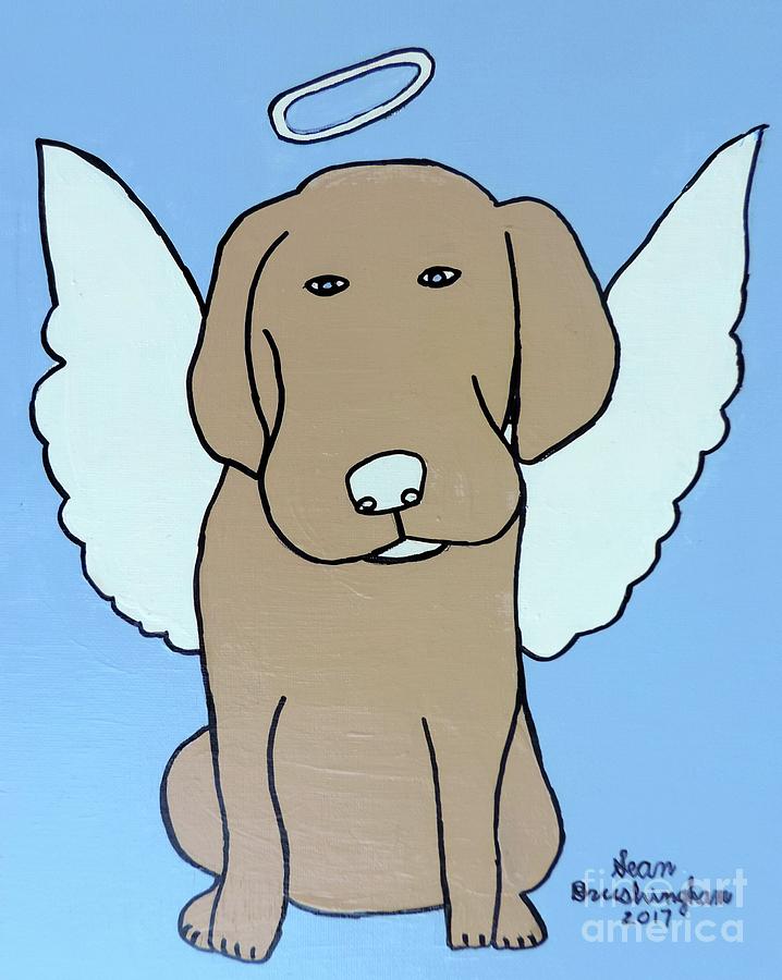 Angel dog Painting by Artists With Autism Inc | Fine Art America