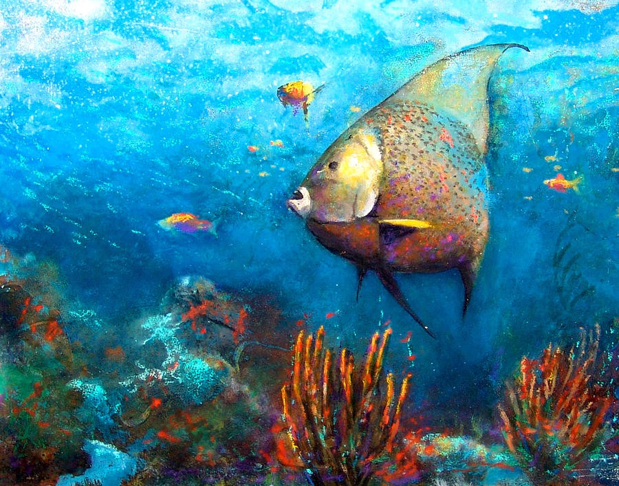 Angel Fish Painting by Andrew King