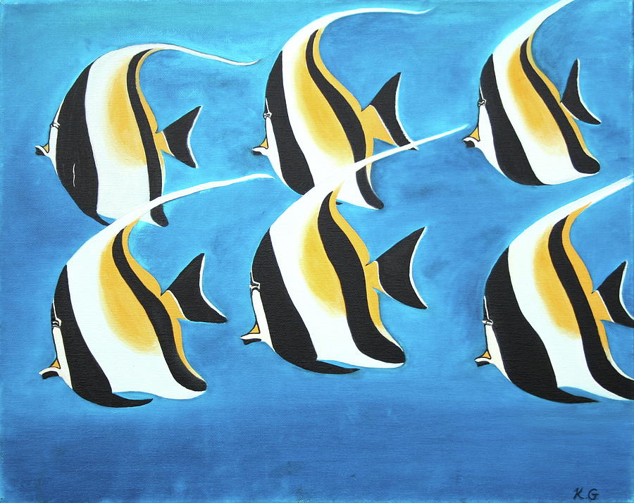 angelfish painting