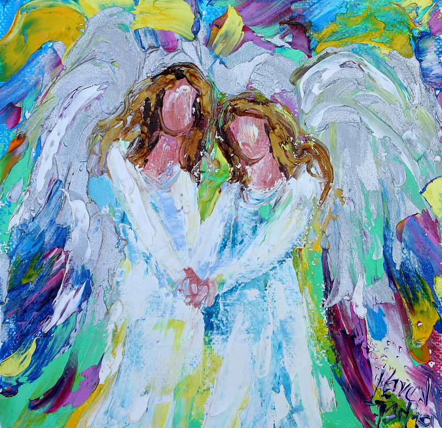 Angel Friends Painting by Karen Tarlton - Fine Art America