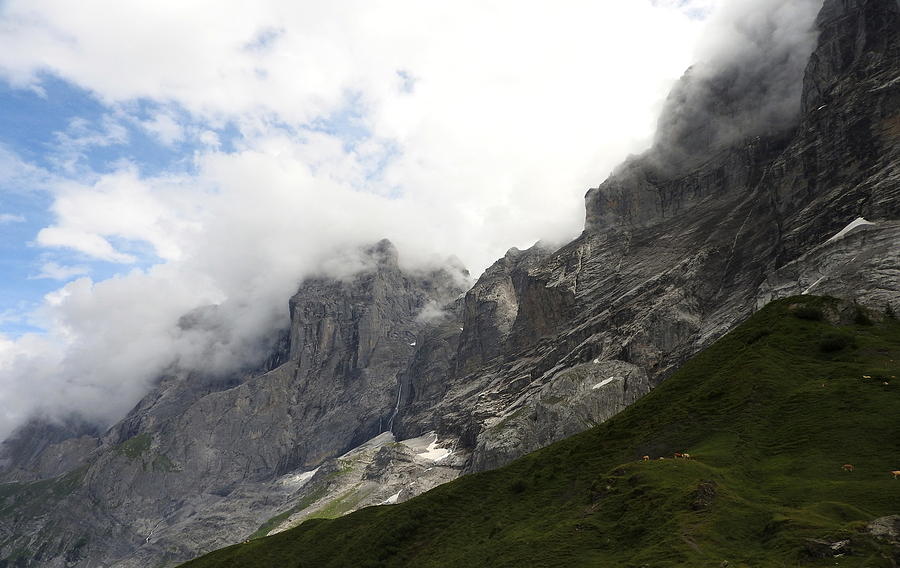 Mountain Photograph - Angel Horns in the Clouds by Ernst Dittmar
