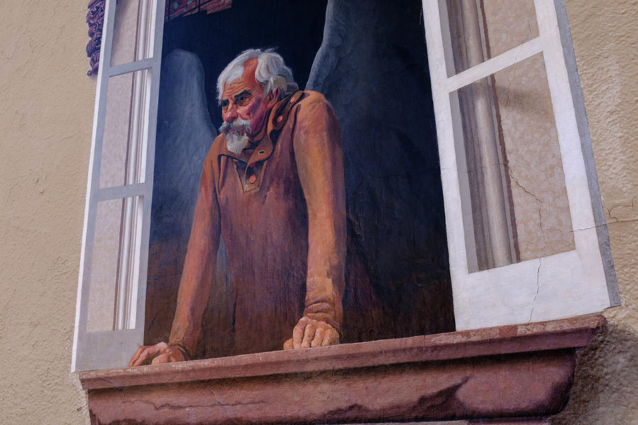 Angel In A Window In Frederick Maryland by John McLenaghan Angel In A Window In Frederick Maryland by John McLenaghan
