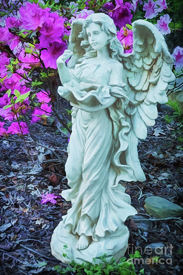 Angel In the Garden Photograph by Priscilla Burgers