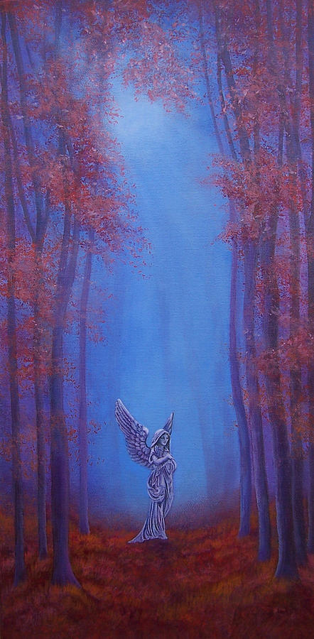 Fantasy Painting - Angel in the Mist by Glenda Stevens