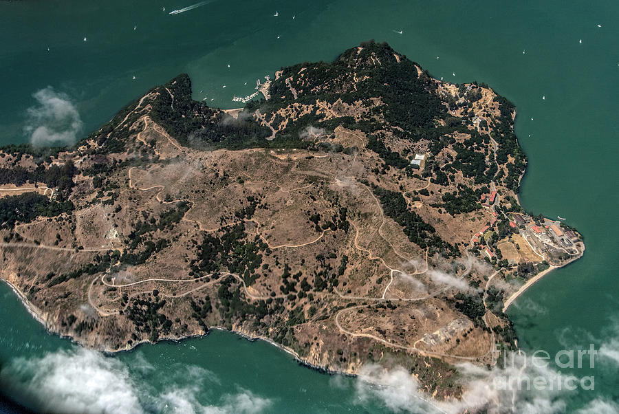 Angel Island Aerial In San Francisco, California Photograph By David ...