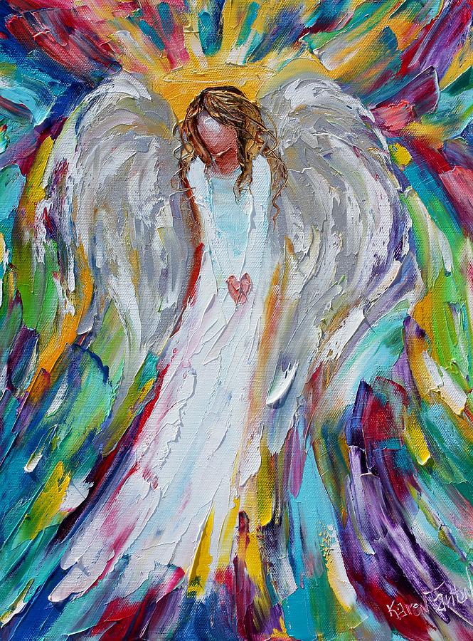 Angel Joy Painting by Karen Tarlton
