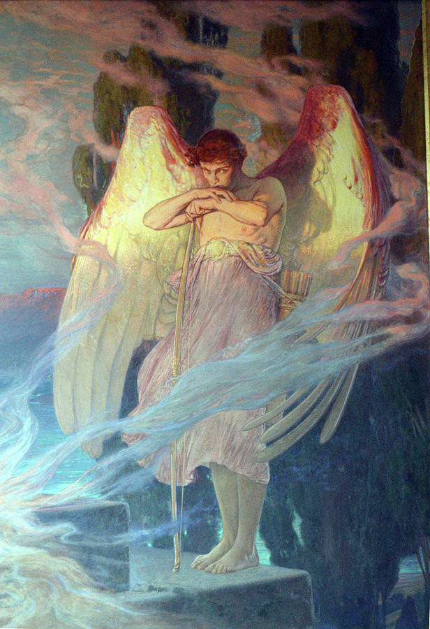 Angel Painting by Julius Kronberg