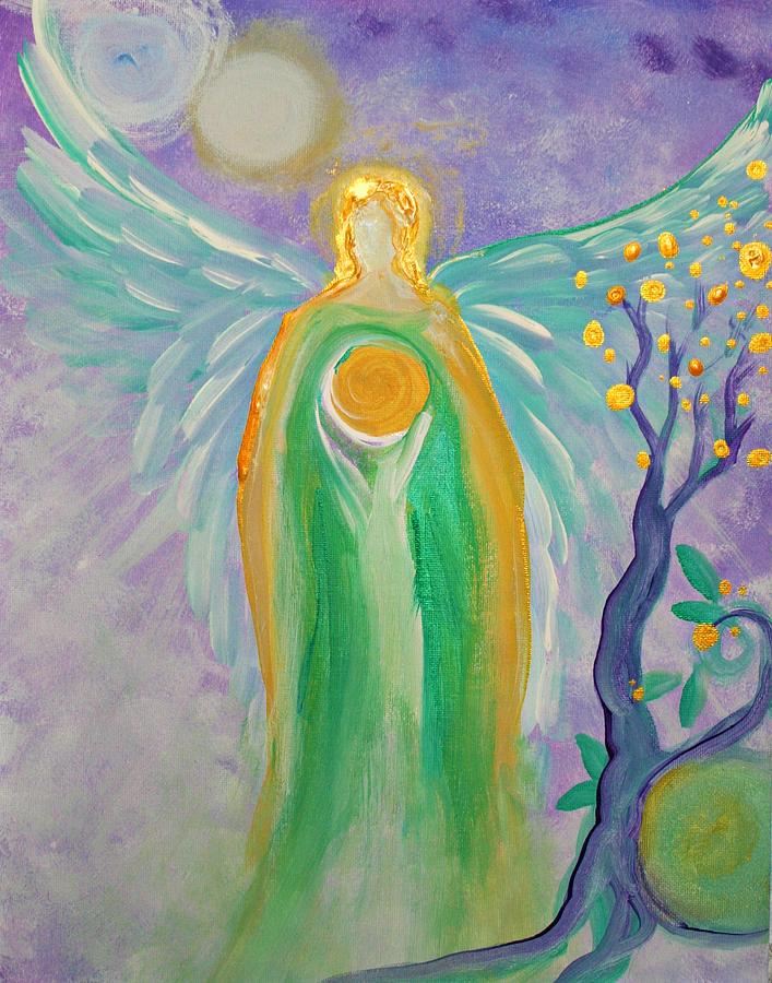 Inspirational Painting - Angel of Acceptance by Alma Yamazaki