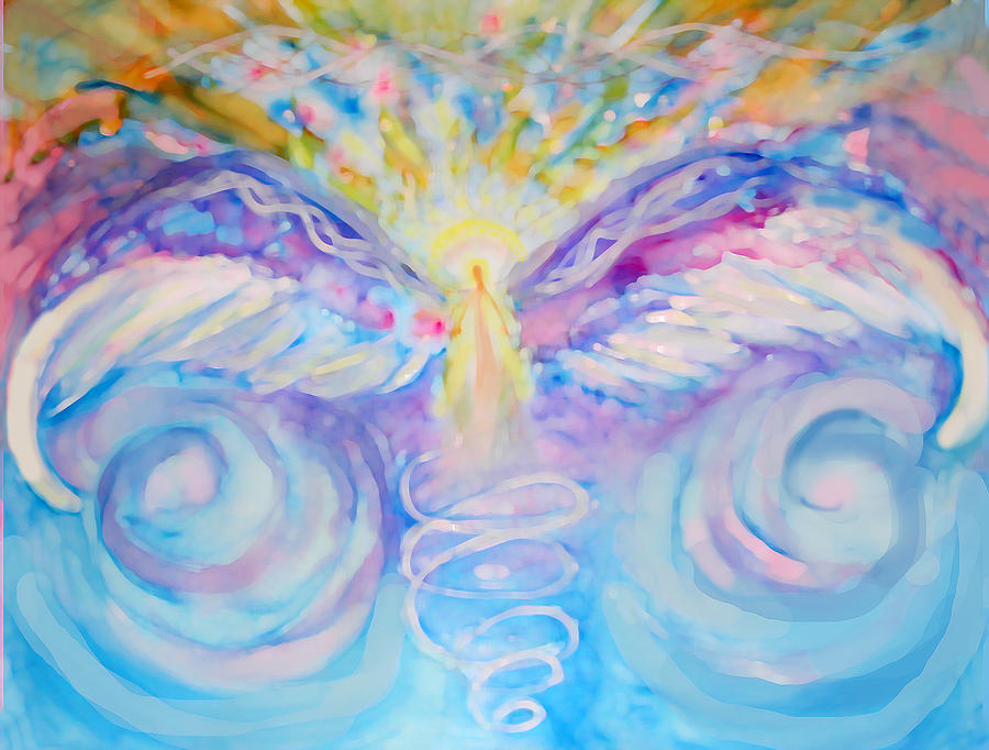 Angel Painting - Angel of Change by Anne Cameron Cutri