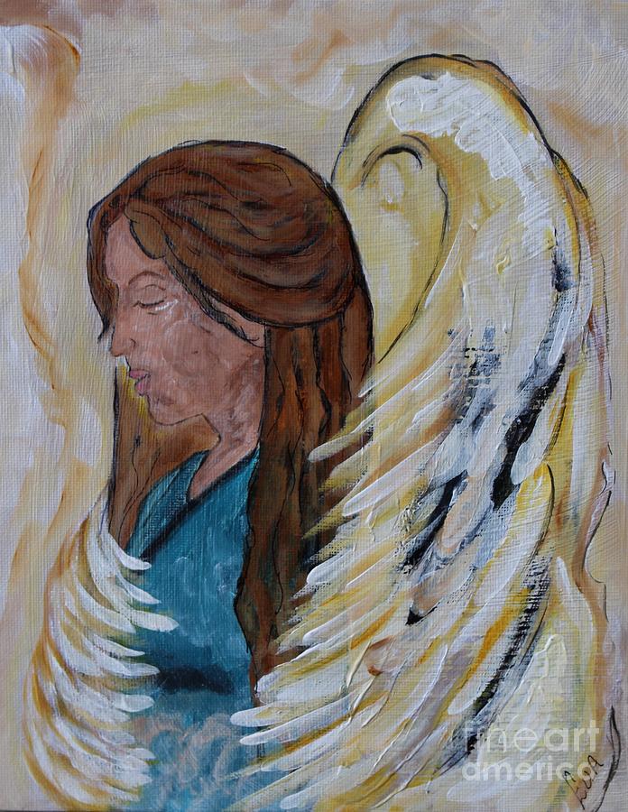 Angel of Comfort Painting by Ella Kaye Dickey