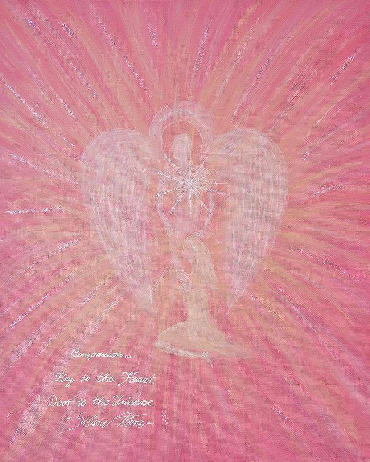 Angel Painting - Angel of Compassion by Silvia Flores