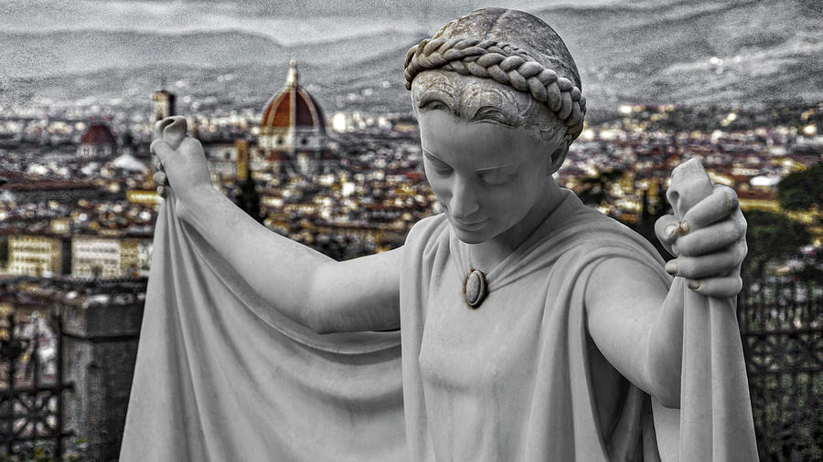 Florence Photograph - Angel of Florence by Sonny Marcyan