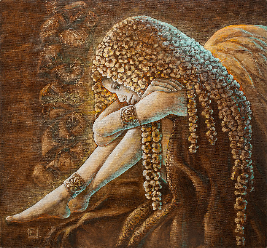 Fantasy Painting - Angel Of Hope by Eurika Urbonaviciute