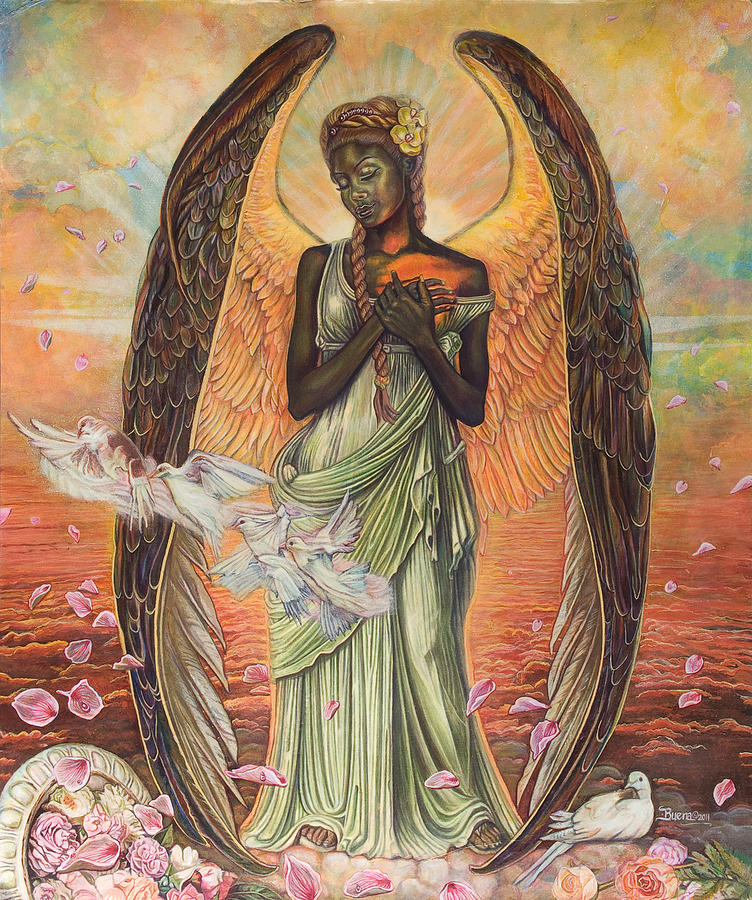 Angel Painting - Angel of Love by Buena Johnson