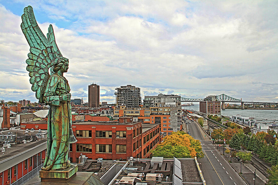 Angel of Old Montreal Photograph by Alice Gipson