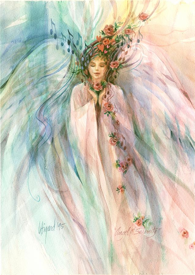 Angel of Serenity Painting by Carolyn Utigard Thomas