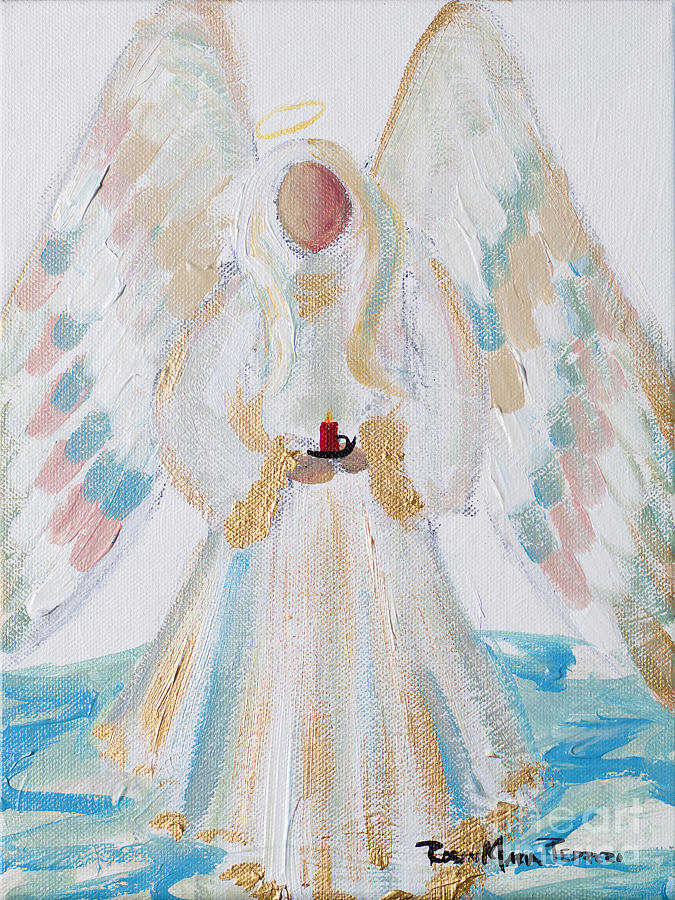 Angel of Winter Painting by Robin Pedrero