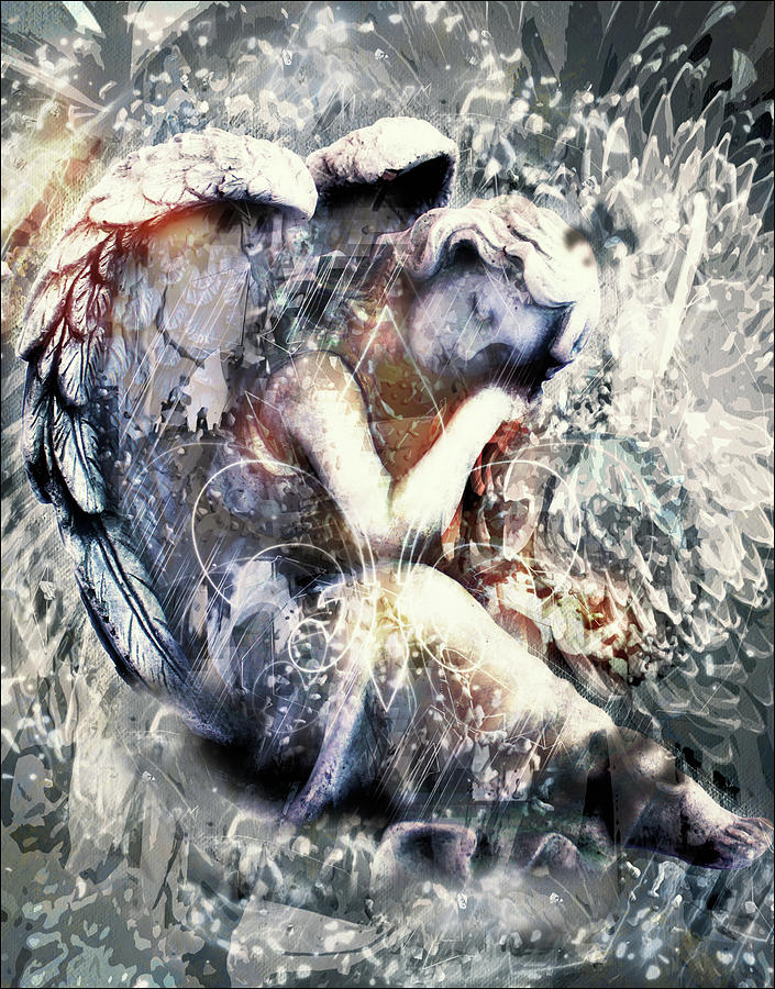 Vector Digital Art - Angel Of Your Dreams by Georgiana Romanovna