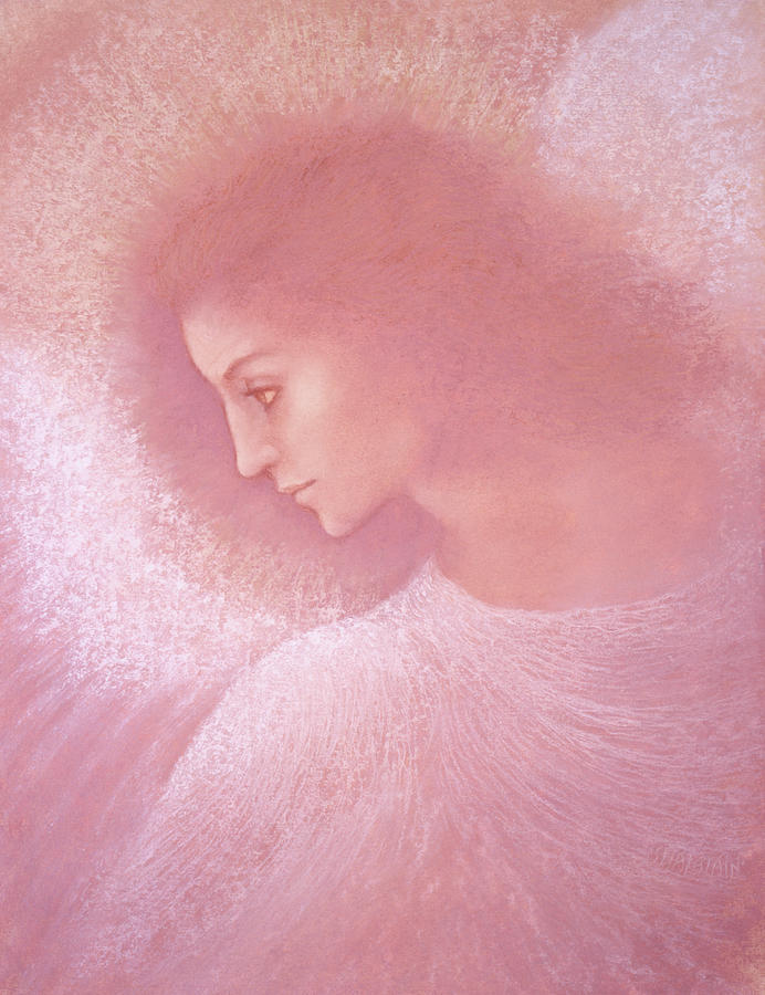 Angel Painting - Angel Profile by Jack Shalatain Angel Painting - Angel Profile by Jack Shalatain