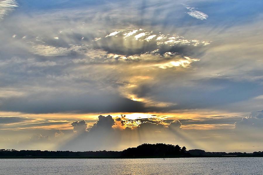 Angel Ray Sunset Photograph by Kim Bemis