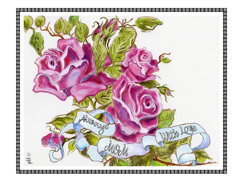 Rose Painting - Angel Rose by Patty Lipinski