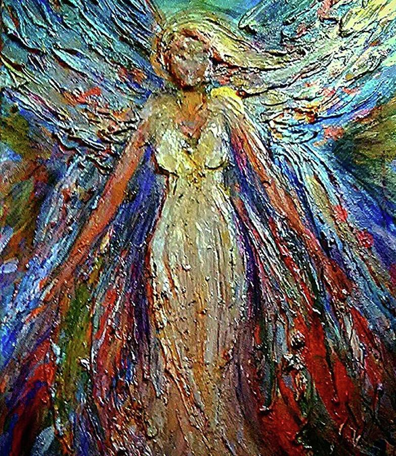 Impressionism Painting - Angel Two by Mary Clifford Lewis