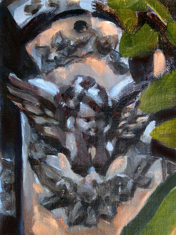 Angel Wall Sconce Painting by Merle Keller