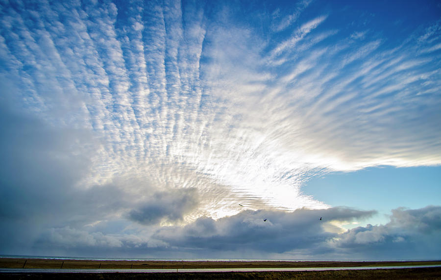 Angel Wing Cloud Formation Iceland Photograph by Deborah Smolinske