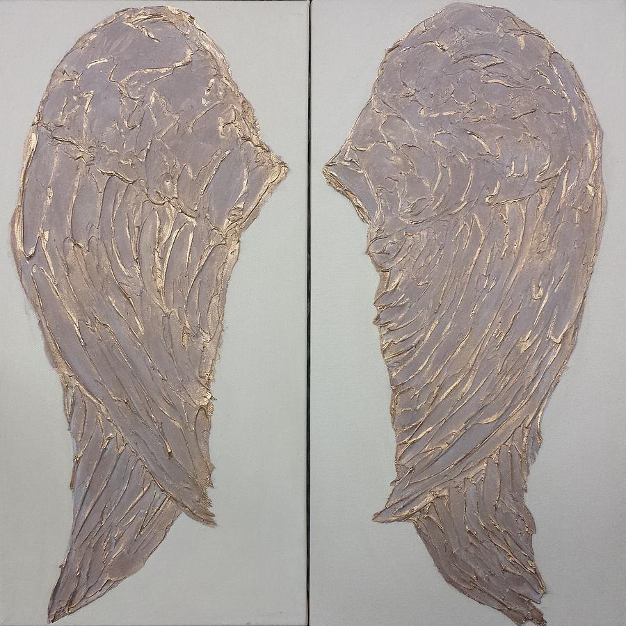 Angel Wings Painting - Angel Wings 2 by Judy Jones