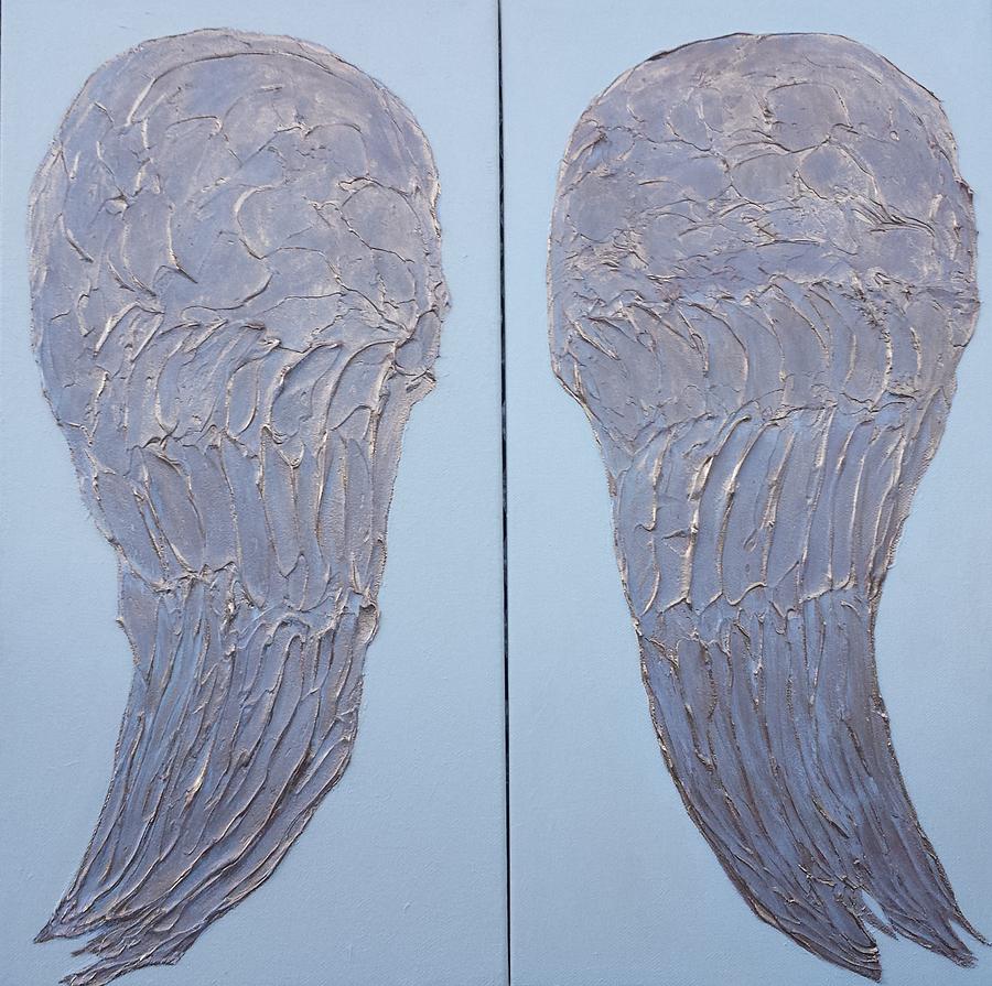 Angel Wings Painting - Angel Wings by Judy Jones