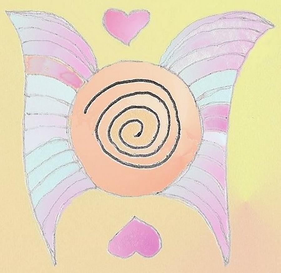 Angel Wings Drawing by Julia Woodman