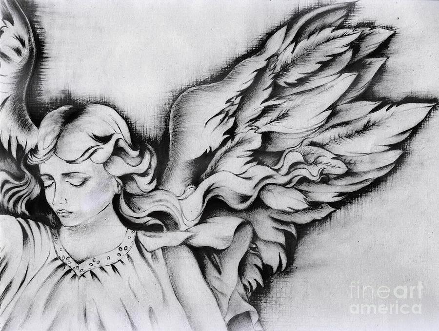 angel wings drawings sketches