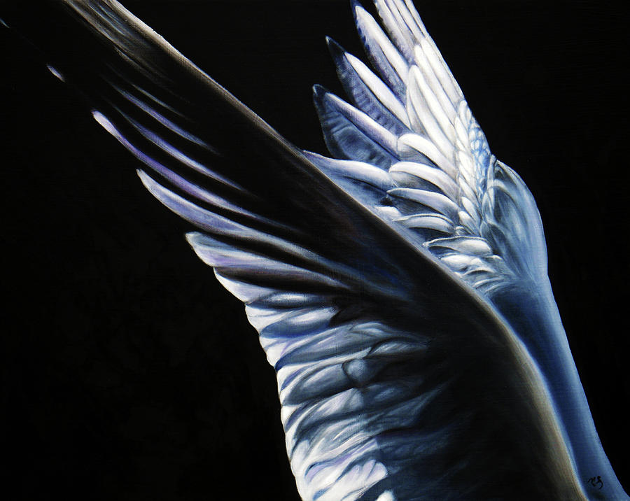 Wildlife Painting - Angel Wings by Sun Sohovich