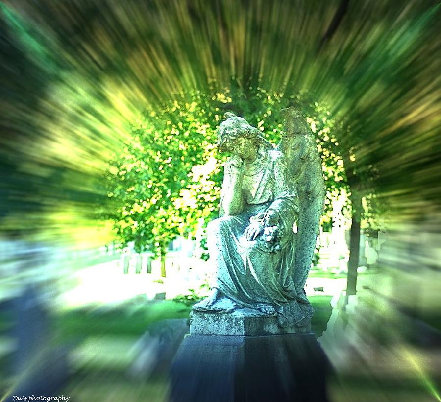 Mixed Media Photograph - Angel With Effects by Vincent Duis