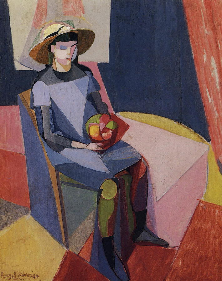 Angel Zarraga Mexican 1886-1946 Femme Assise 1916 Painting by Artistic ...