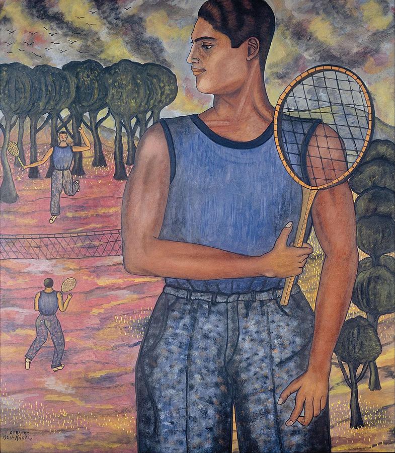 Angel Zarraga Mexican 1886-1946 Portrait of Hugo Tilghmand The Tennis ...