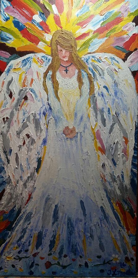 Angel1 Painting by Tina Mostov
