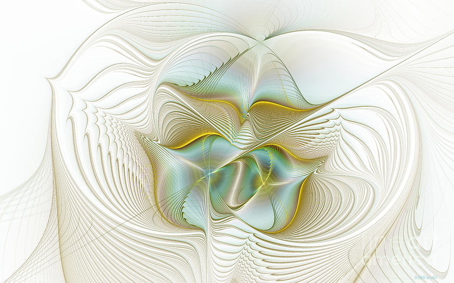 Abstract Digital Art - Angelic Forces by Deborah Benoit