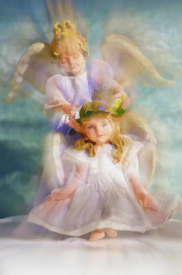 Angelic Digital Art by Tom Druin